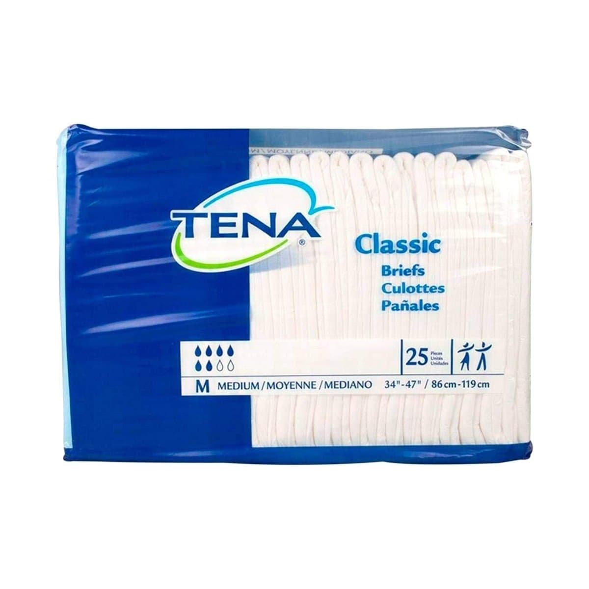 Pañales Clásicos Tena Medium Size 25 Uds Pañales Clásicos Tena Medium Size 25 Uds
