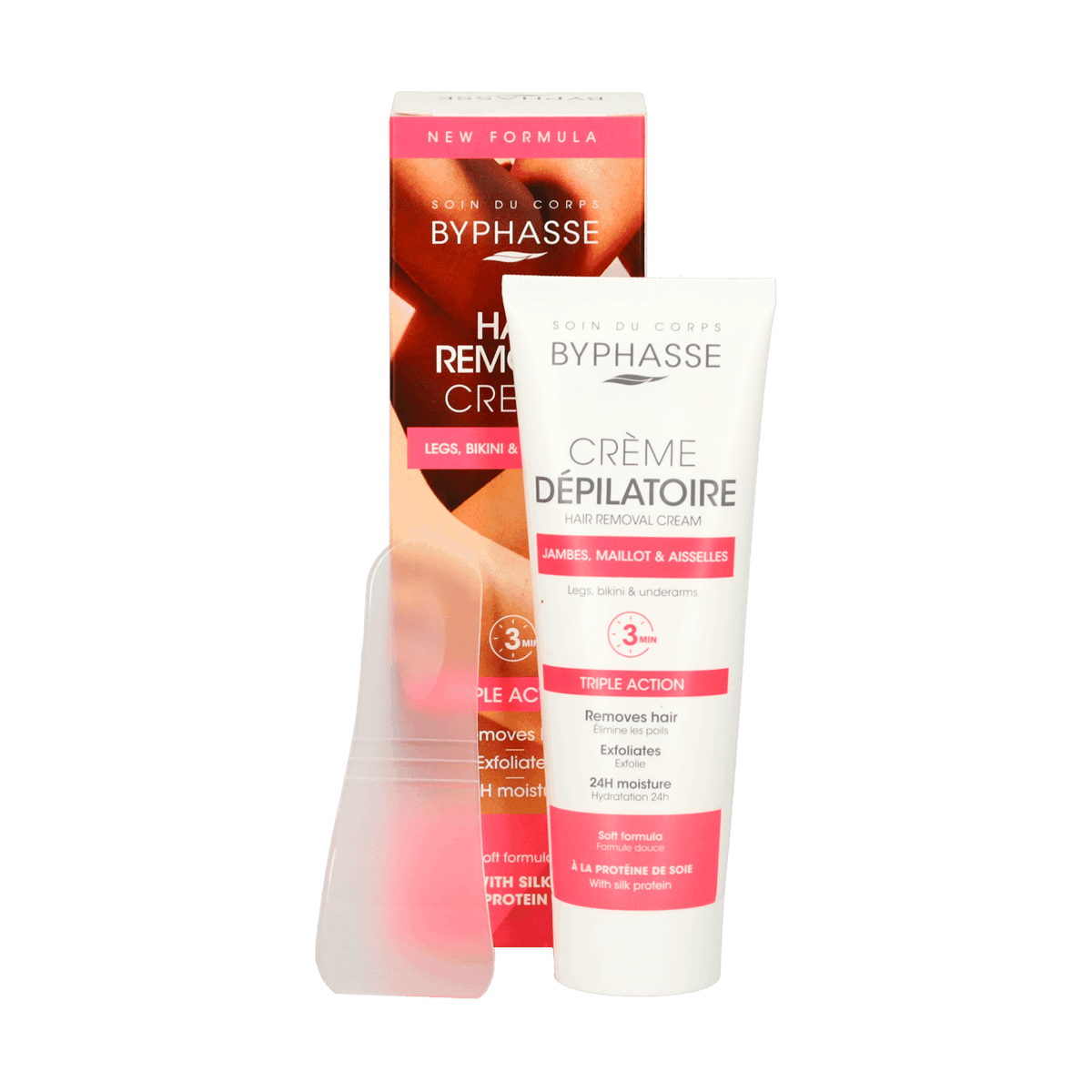 Crema Depilatoria Byphasse con Proteína de Seda 125ml Crema Depilatoria Byphasse con Proteína de Seda 125ml