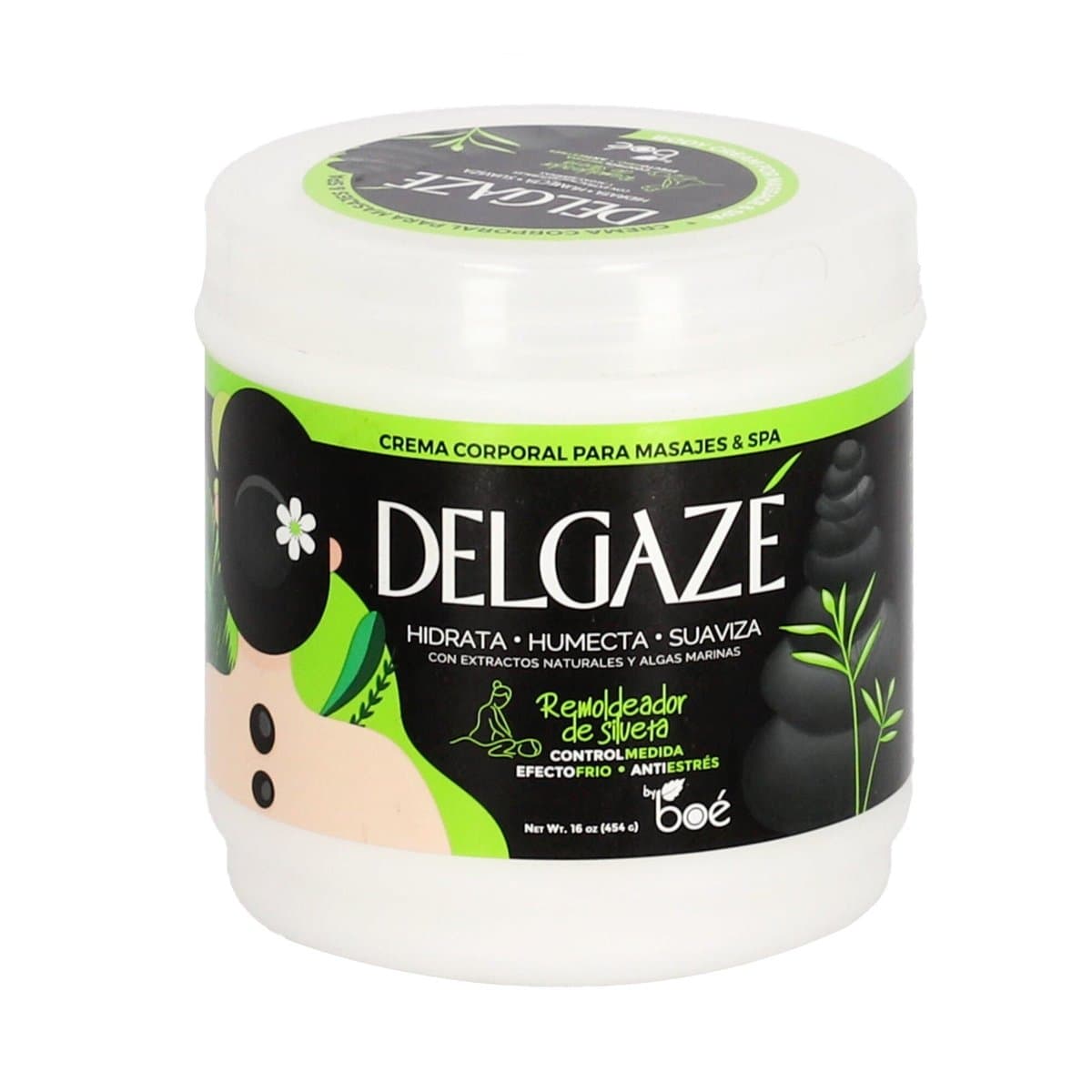 Crema Corporal para Masajes y Spa Delgaze 16oz Crema Corporal para Masajes y Spa Delgaze 16oz