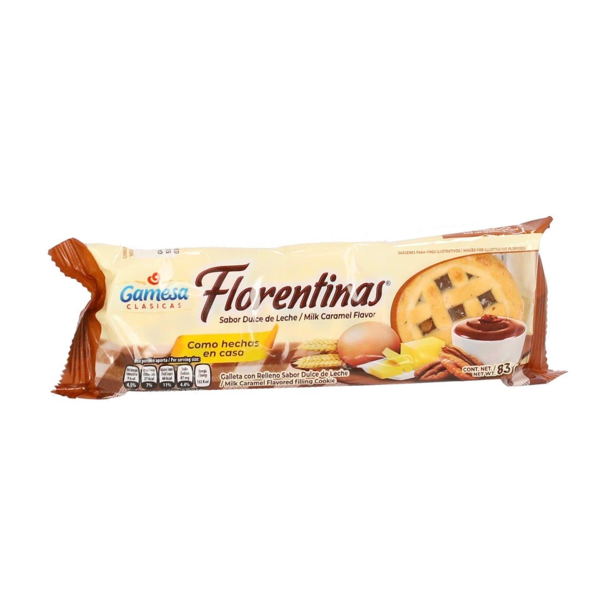 Galleta Florentinas Dulce de Leche 83g Galleta Florentinas Dulce de Leche 83g