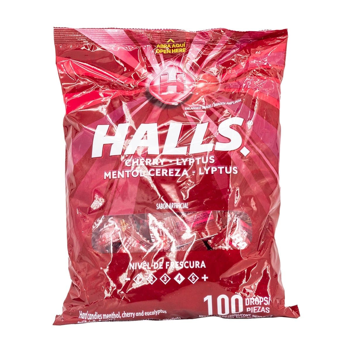 Mentas Halls Mentol Cereza 100 uds Mentas Halls Mentol Cereza 100 uds