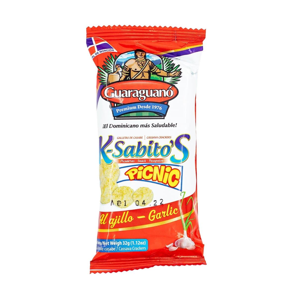 Casabe Guaraguanó K-Sabitos Sabor Ajo 32 g Casabe Guaraguanó K-Sabitos Sabor Ajo 32 g