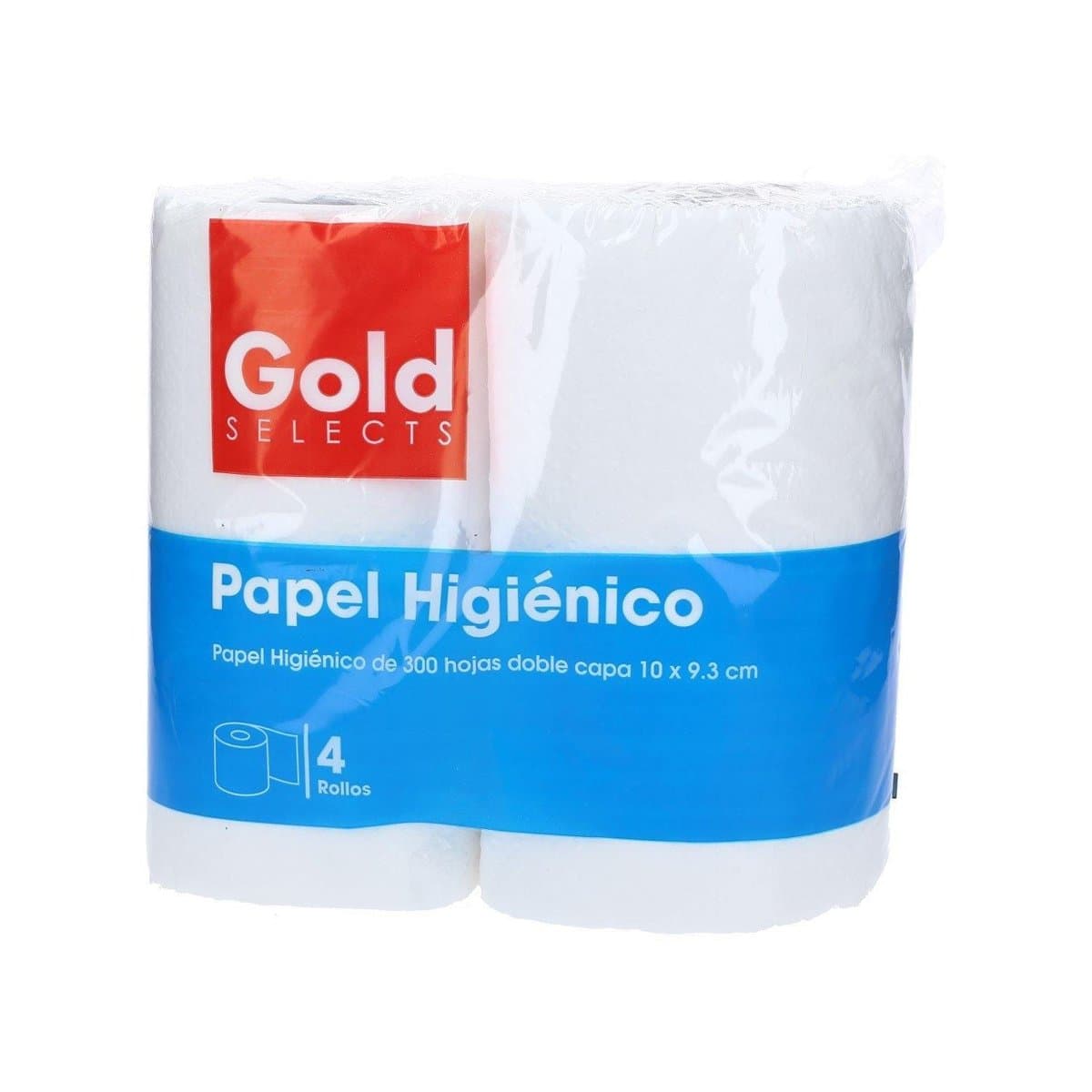 Papel Higiénico Gold Selects 300 hojas 4 uds Papel Higiénico Gold Selects 300 hojas 4 uds