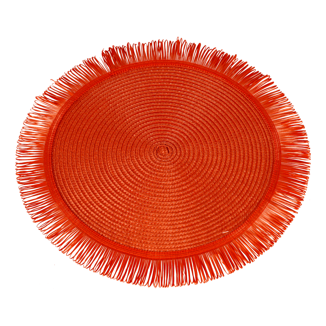 Individual Naranja De Fibra 38cm Individual Naranja De Fibra 38cm