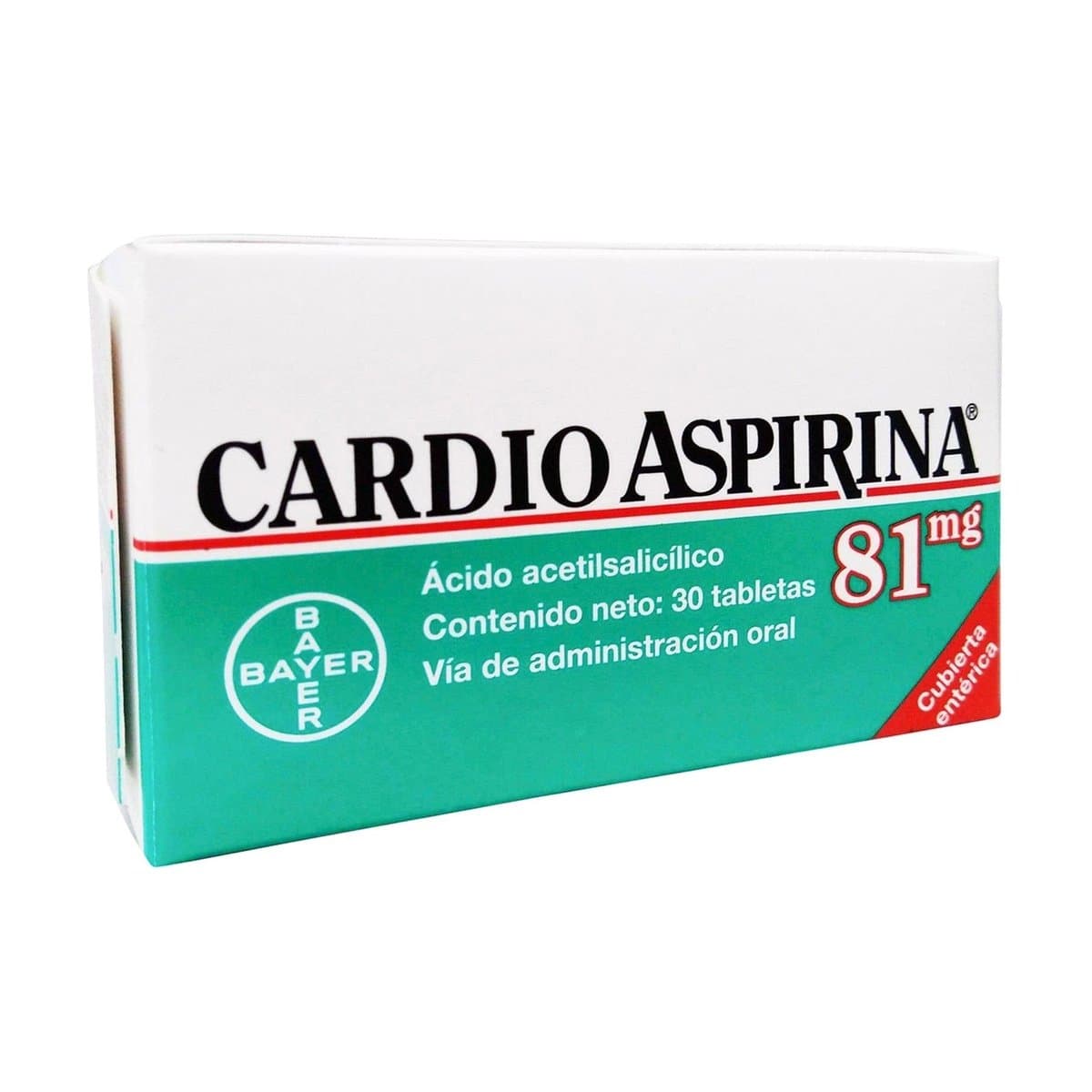 Cardio aspirina Bayer 30 Capsulas 81g Cardio aspirina Bayer 30 Capsulas 81g
