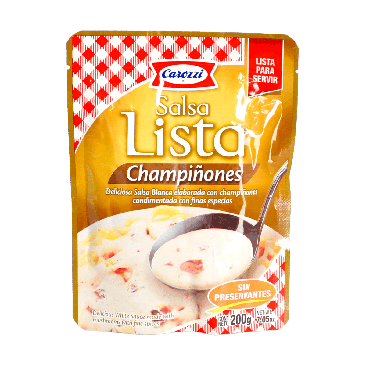 Salsa Lista de Champiñones Carozzi 200 Gramos Salsa Lista de Champiñones Carozzi 200 Gramos