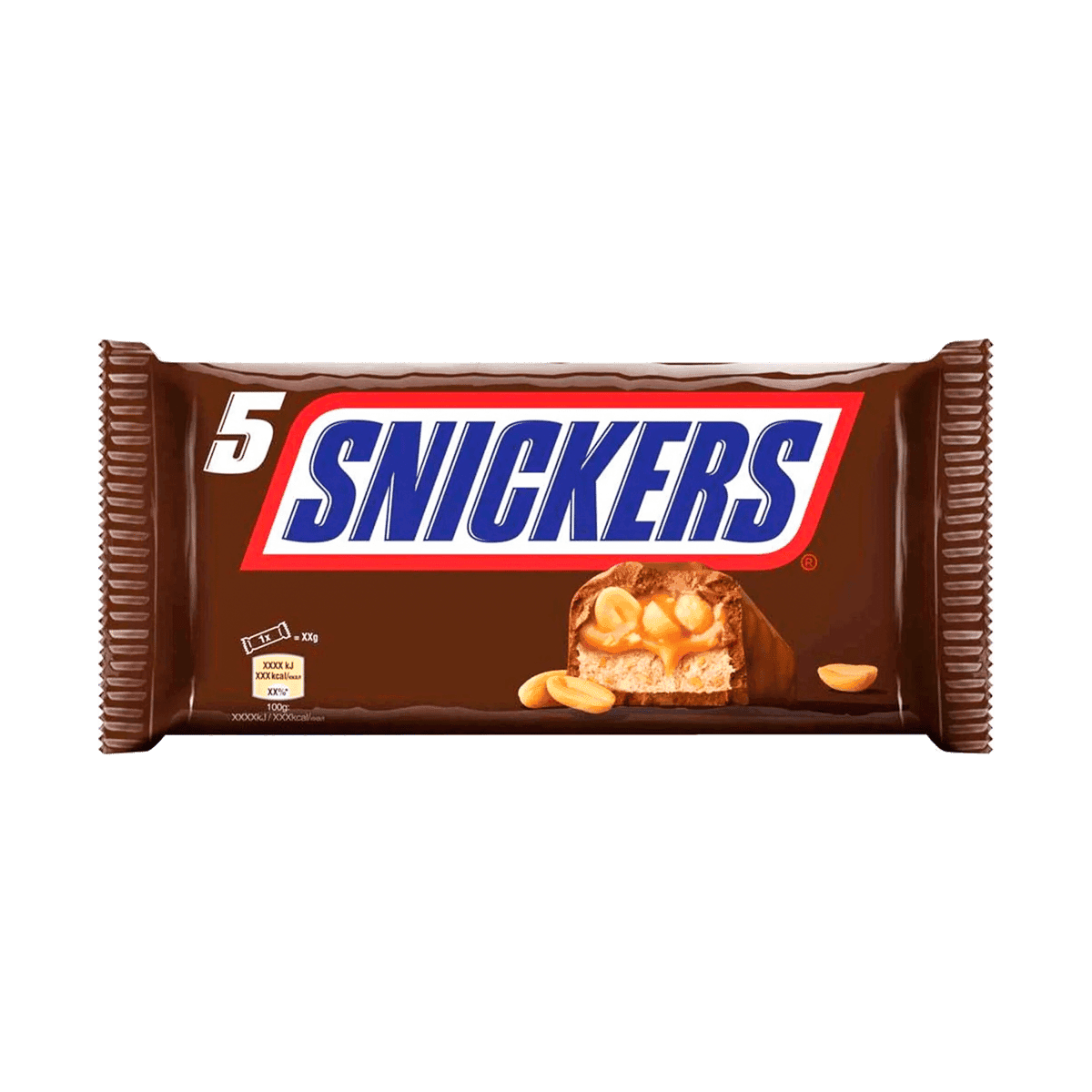 Chocolates Snickers 5 Piezas 73 g Chocolates Snickers 5 Piezas 73 g