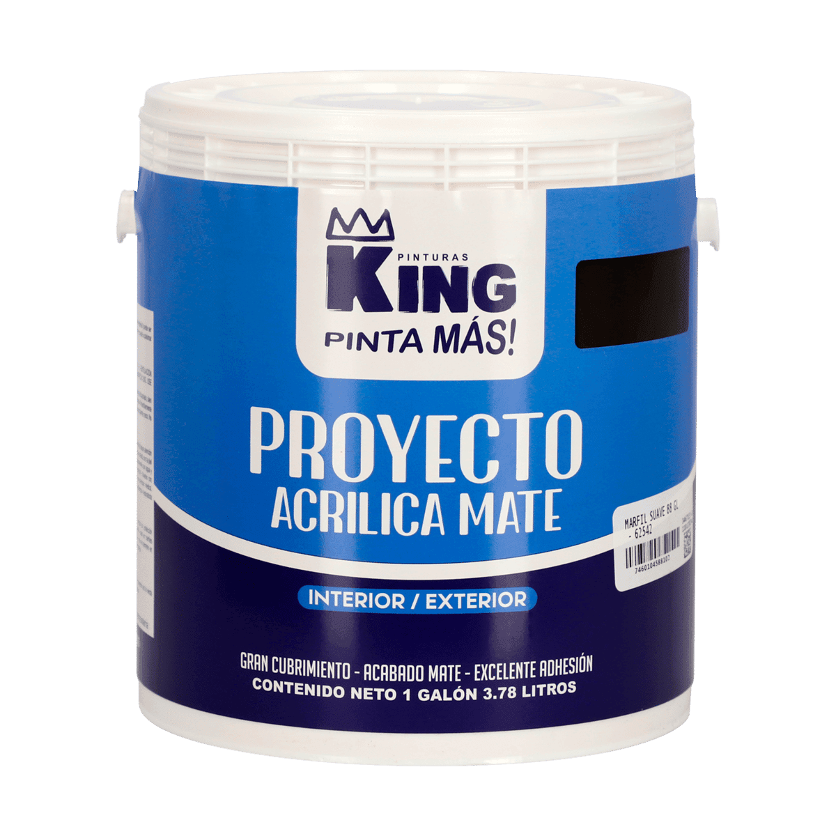 Pinturas King Acrílica Mate Marfil 88 1 Galón Pinturas King Acrílica Mate Marfil 88 1 Galón