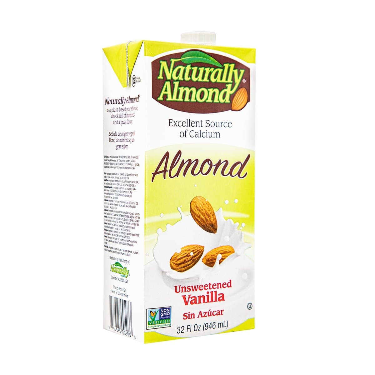 Leche De Almendras Naturally Almond Vanilla Sin Azúcar 946ml Leche De Almendras Naturally Almond Vanilla Sin Azúcar 946ml