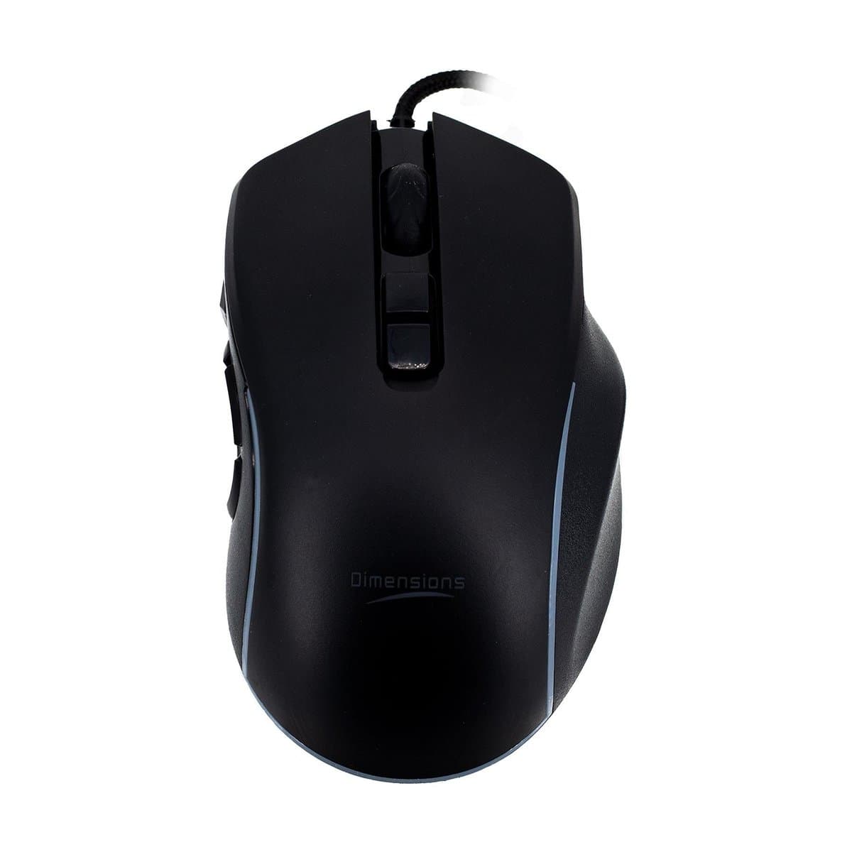 Mouse Optico Dimensions Gaming Negro MPJTK002 Mouse Optico Dimensions Gaming Negro MPJTK002