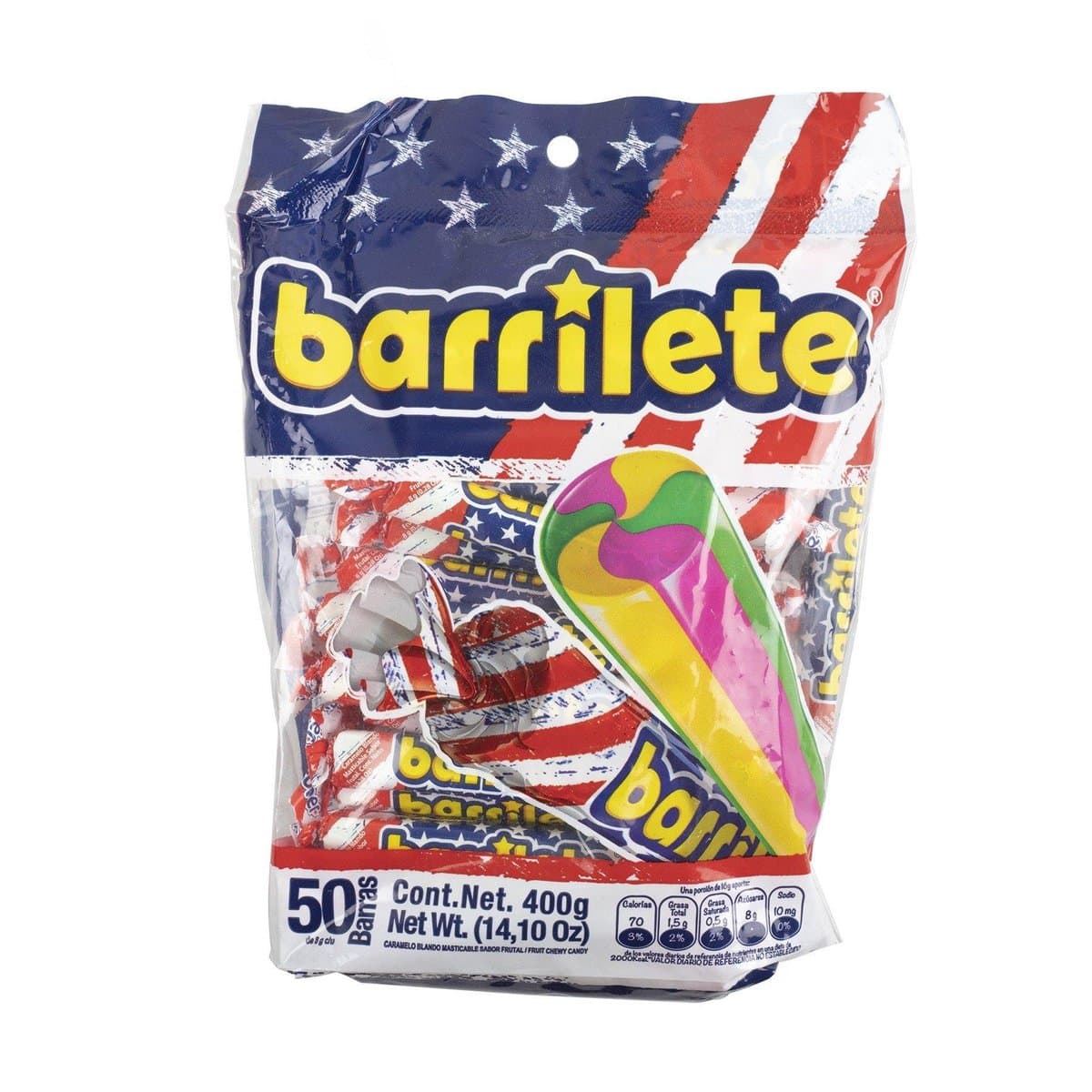 Caramelos Blandos Masticables Barrilete 50 uds Caramelos Blandos Masticables Barrilete 50 uds