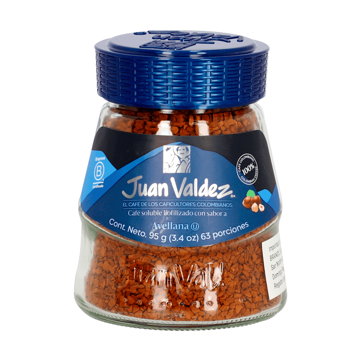 Café Colombianos Juan Valdez Sabor a Avellana 95 Gramos Café Colombianos Juan Valdez Sabor a Avellana 95 Gramos