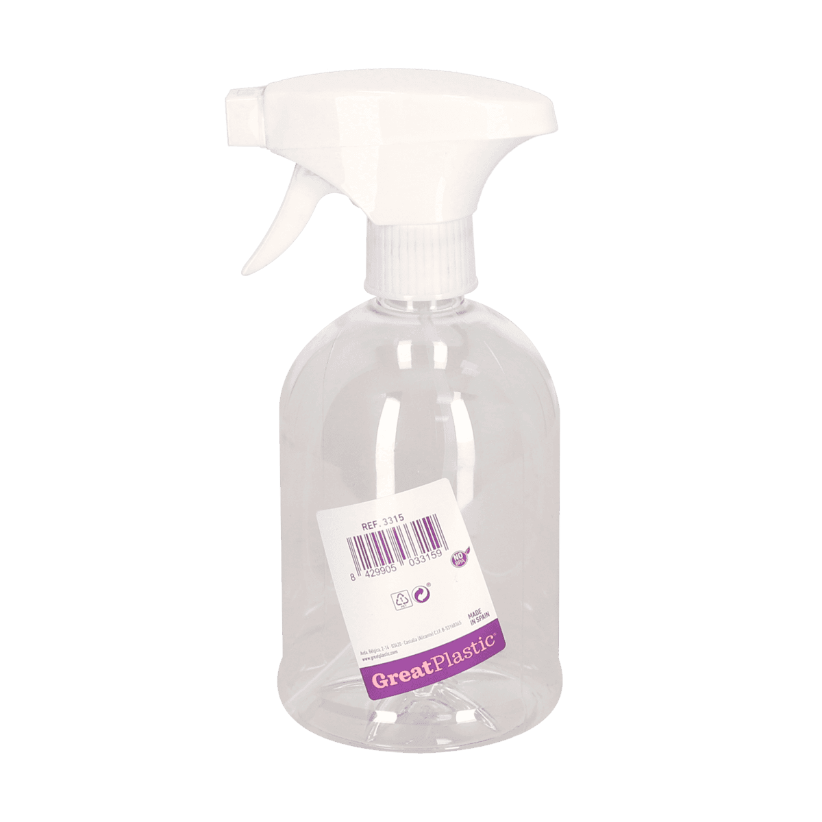 Botella Pulverizador Great Plastic M/T003315 0,5L Botella Pulverizador Great Plastic M/T003315 0,5L