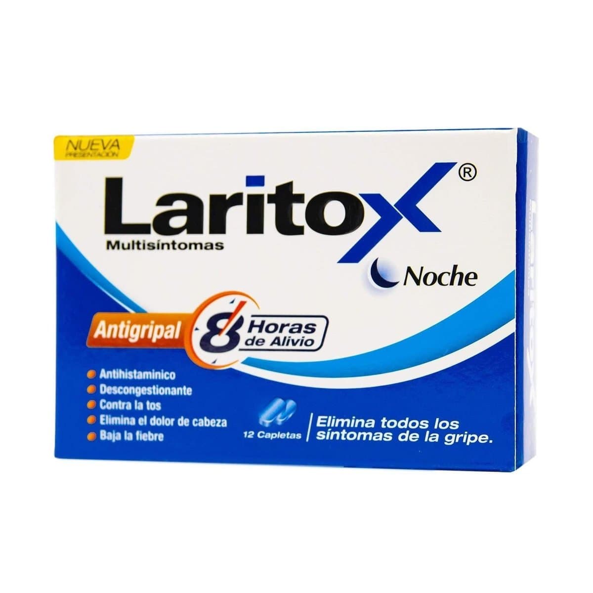 Antigripal Multisíntomas Laritox Noche 12 Capletas Antigripal Multisíntomas Laritox Noche 12 Capletas
