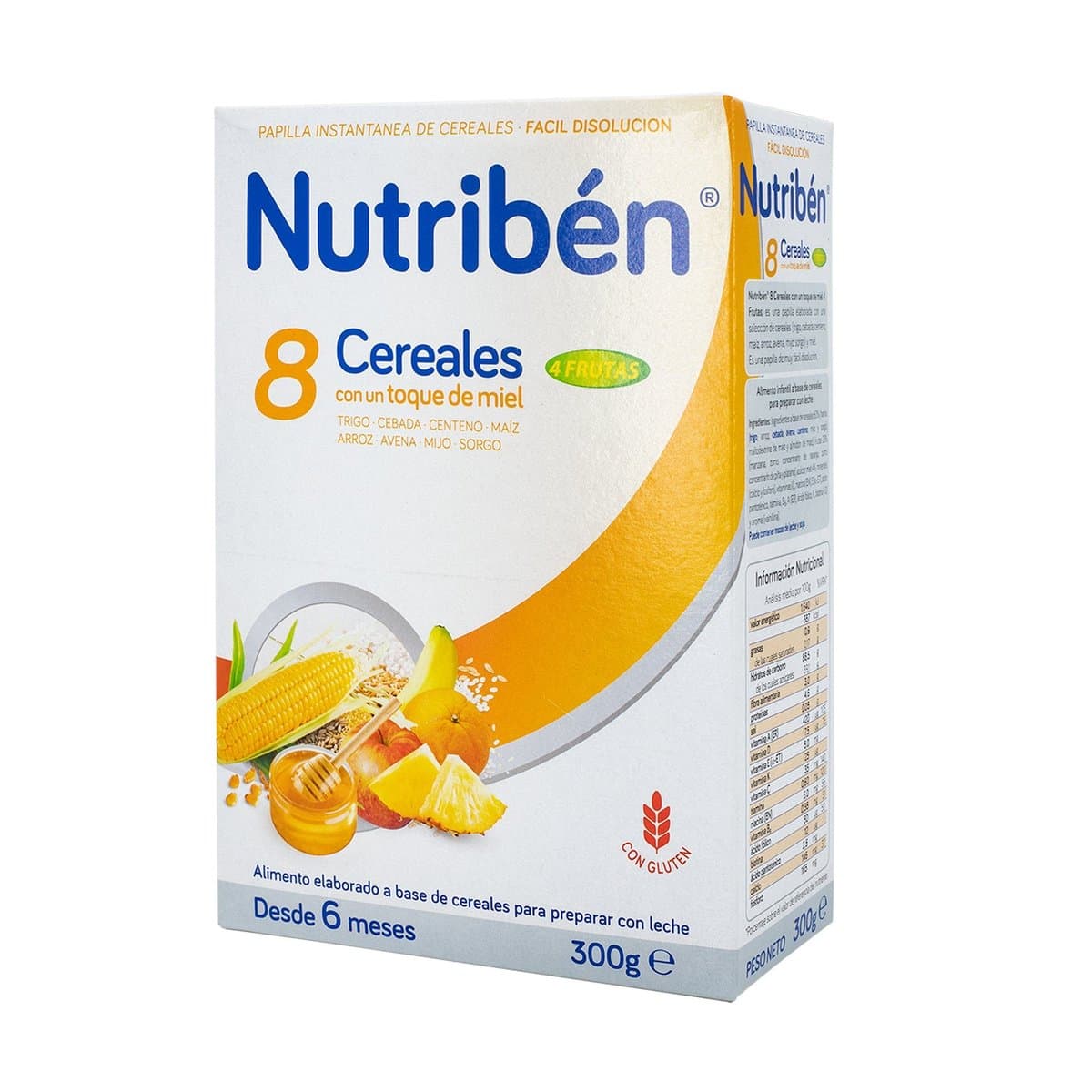 Papilla Instantánea Nutribén 8 Cereales Desde 6 Meses 300 g Papilla Instantánea Nutribén 8 Cereales Desde 6 Meses 300 g