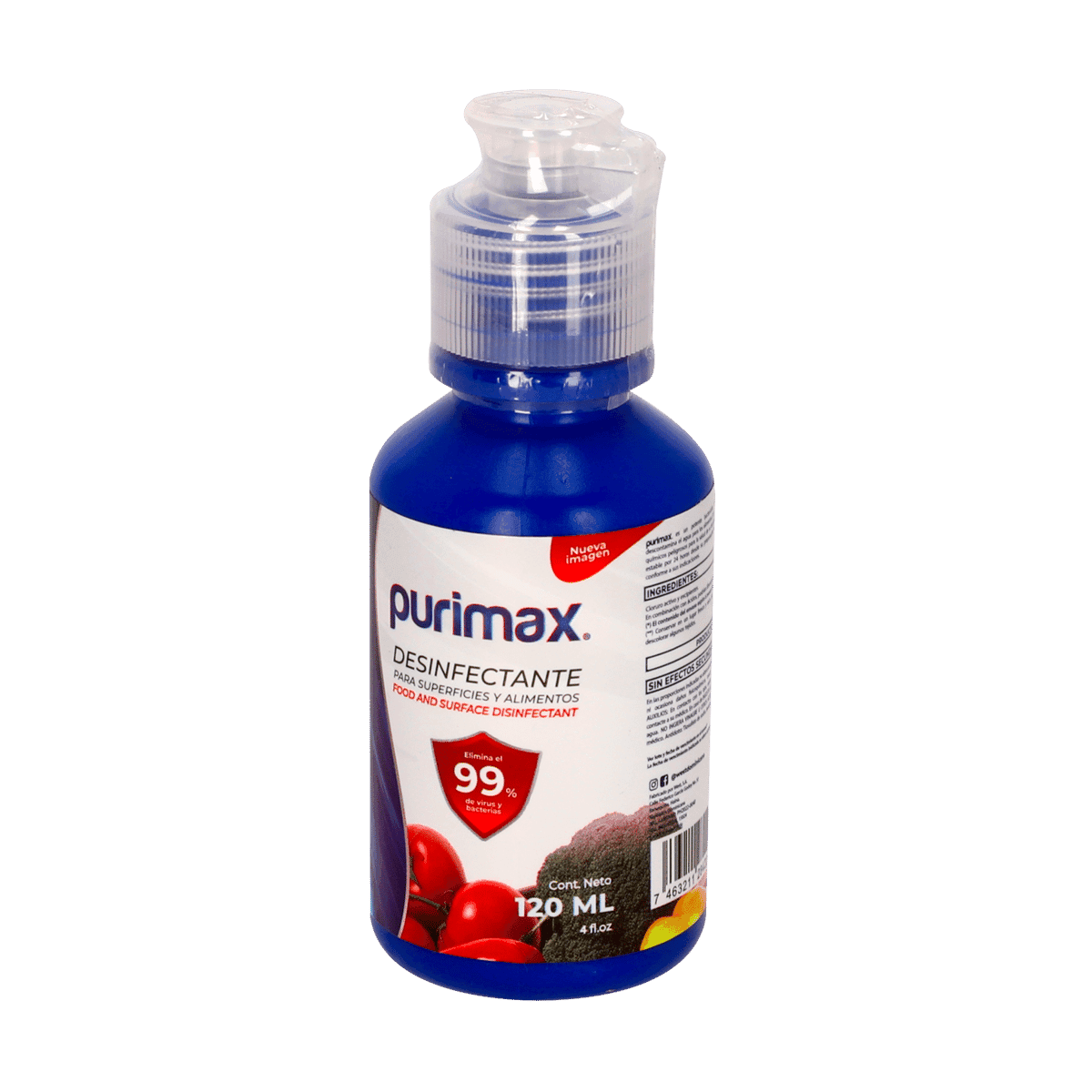 Desinfectante de Alimento Purimax 120 ml Desinfectante de Alimento Purimax 120 ml