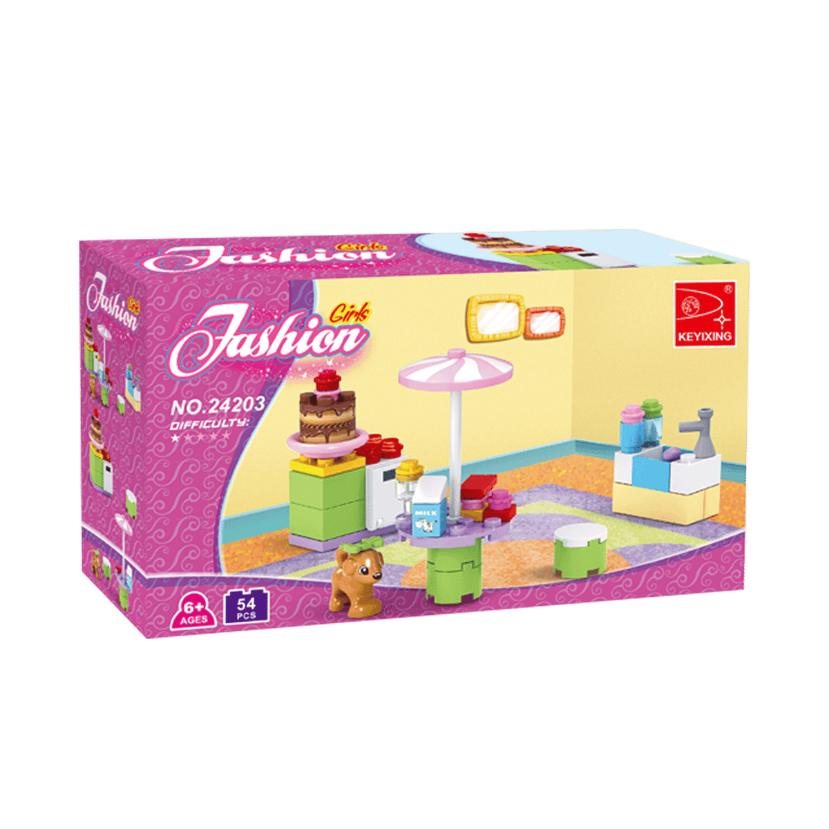 Bloques Fashion Girls Arma Tu Pastelería R/4203 54 Piezas Bloques Fashion Girls Arma Tu Pastelería R/4203 54 Piezas