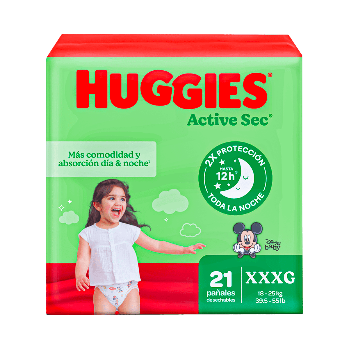 Pañales Huggies Active Sec Etapa 6/XXXG 21 Unidades Pañales Huggies Active Sec Etapa 6/XXXG 21 Unidades