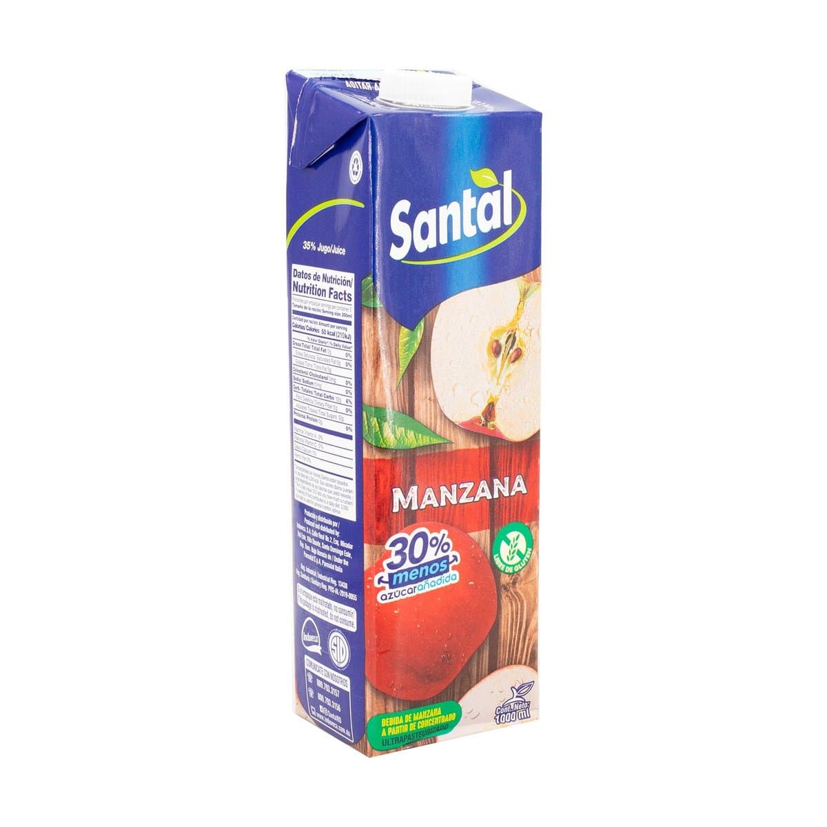 Jugo Santal De Manzana 1 Lt Jugo Santal De Manzana 1 Lt