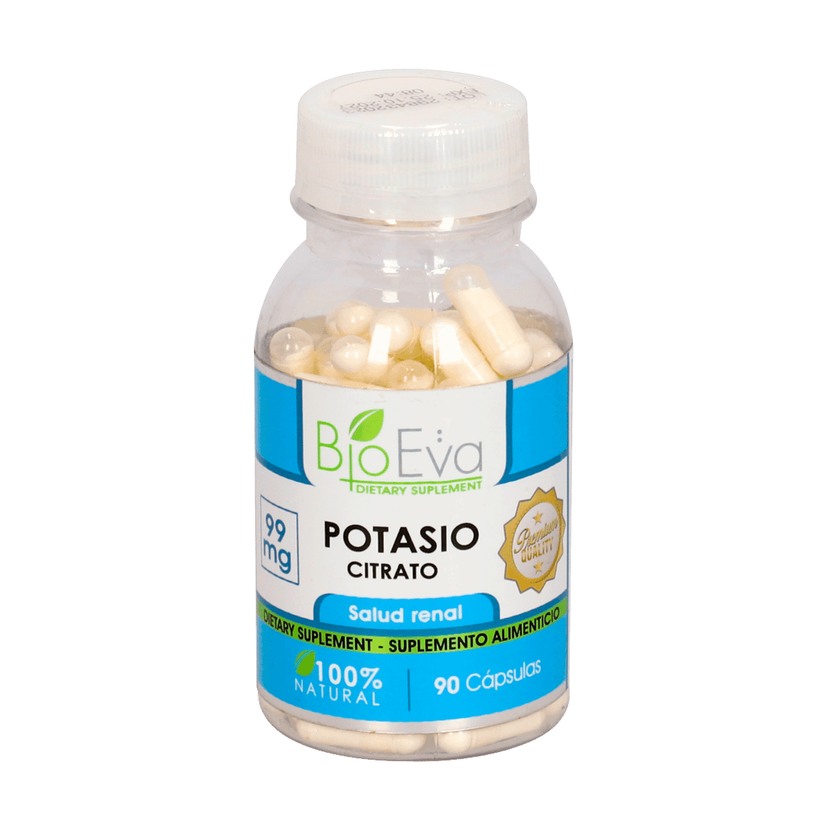 Citrato De Potasio Bio Eva 99mg 90 Capsulas Citrato De Potasio Bio Eva 99mg 90 Capsulas