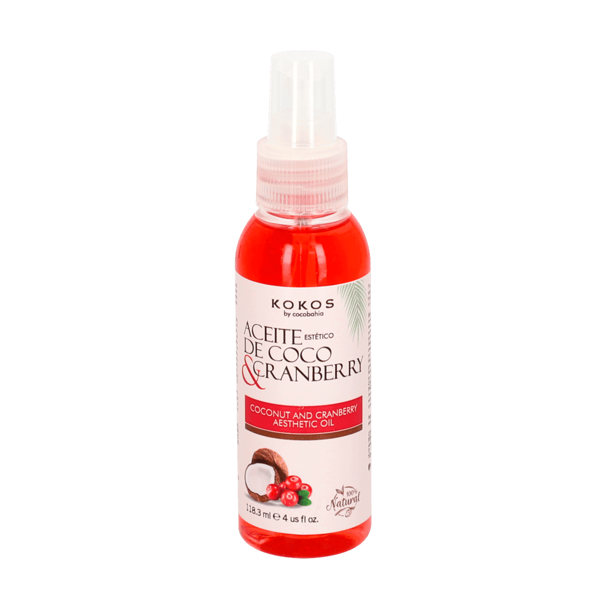 Aceite Estético de Coco & Cramberry Cocobahia 4oz Aceite Estético de Coco & Cramberry Cocobahia 4oz