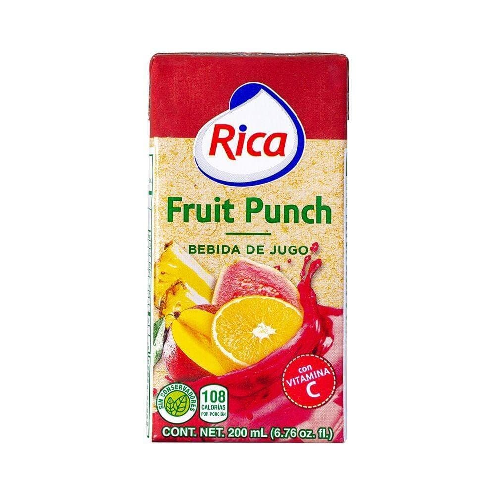 Jugo Rica Fruit Punch 200ML Jugo Rica Fruit Punch 200ML