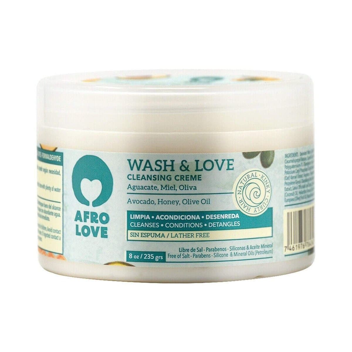 Acondicionador Co-Wash Afro Love Sin Sal 8 Oz Acondicionador Co-Wash Afro Love Sin Sal 8 Oz
