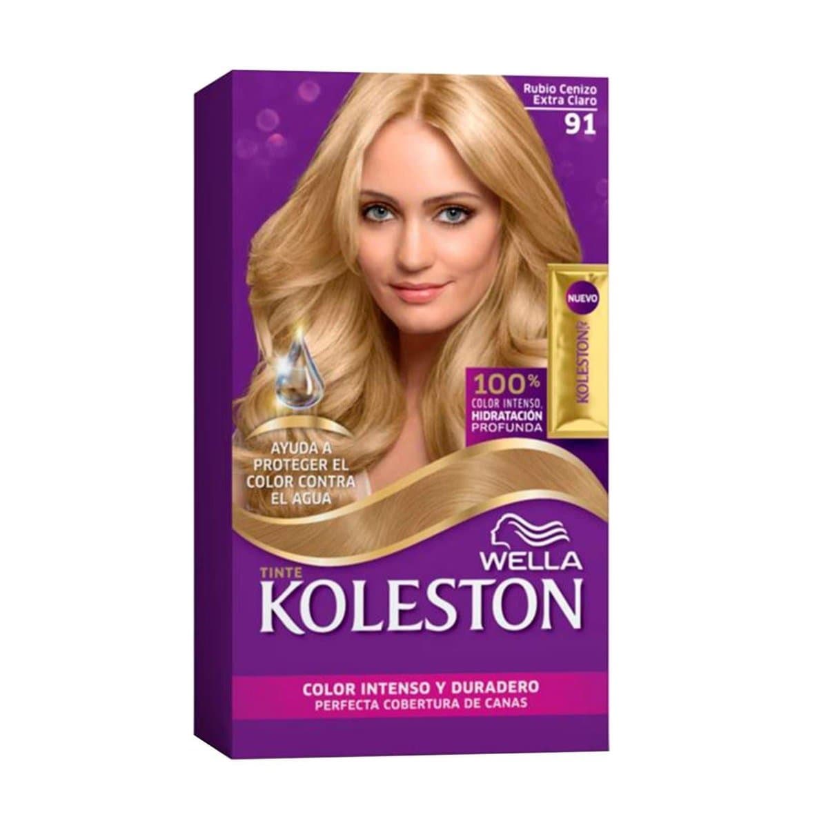 Tinte Koleston Kit Rubio Cenizo Extra Claro 91 Tinte Koleston Kit Rubio Cenizo Extra Claro 91