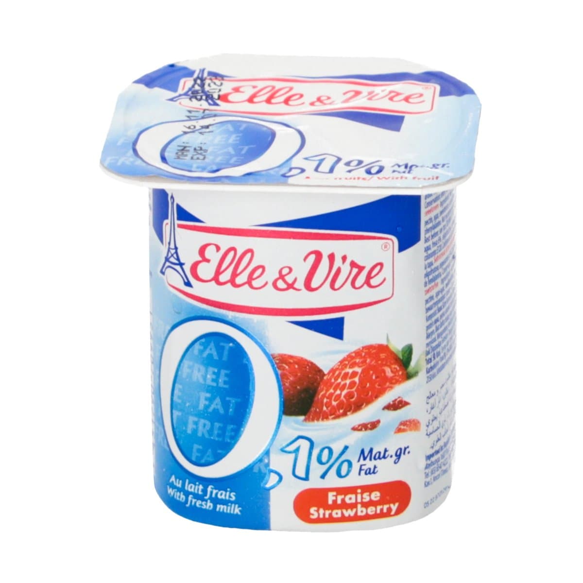 Yogurt Light de Fresa Elle & Vire 125g Yogurt Light de Fresa Elle & Vire 125g