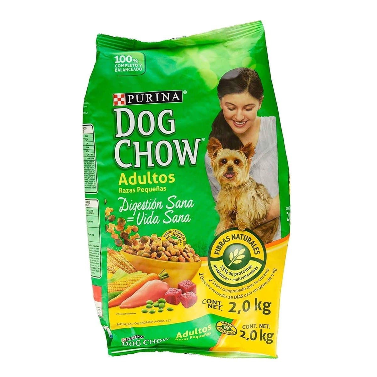 Alimento para Perros Dog Chow Adultos Razas Pequeñas 12x2 kg Alimento para Perros Dog Chow Adultos Razas Pequeñas 12x2 kg