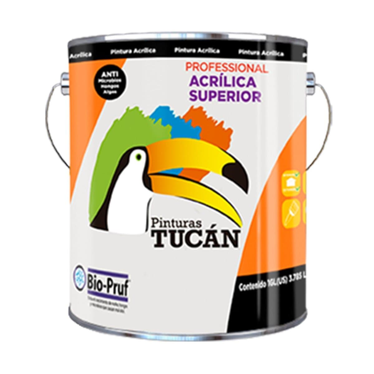 Pinturas Tucán Acrílica Mate 1 Galón Pinturas Tucán Acrílica Mate 1 Galón