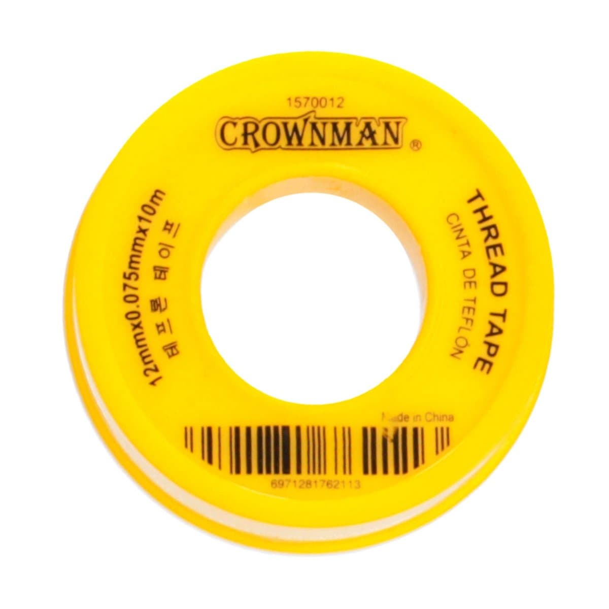 Cinta de Teflón Crownman R/1570012 12x0.07x10mm Cinta de Teflón Crownman R/1570012 12x0.07x10mm