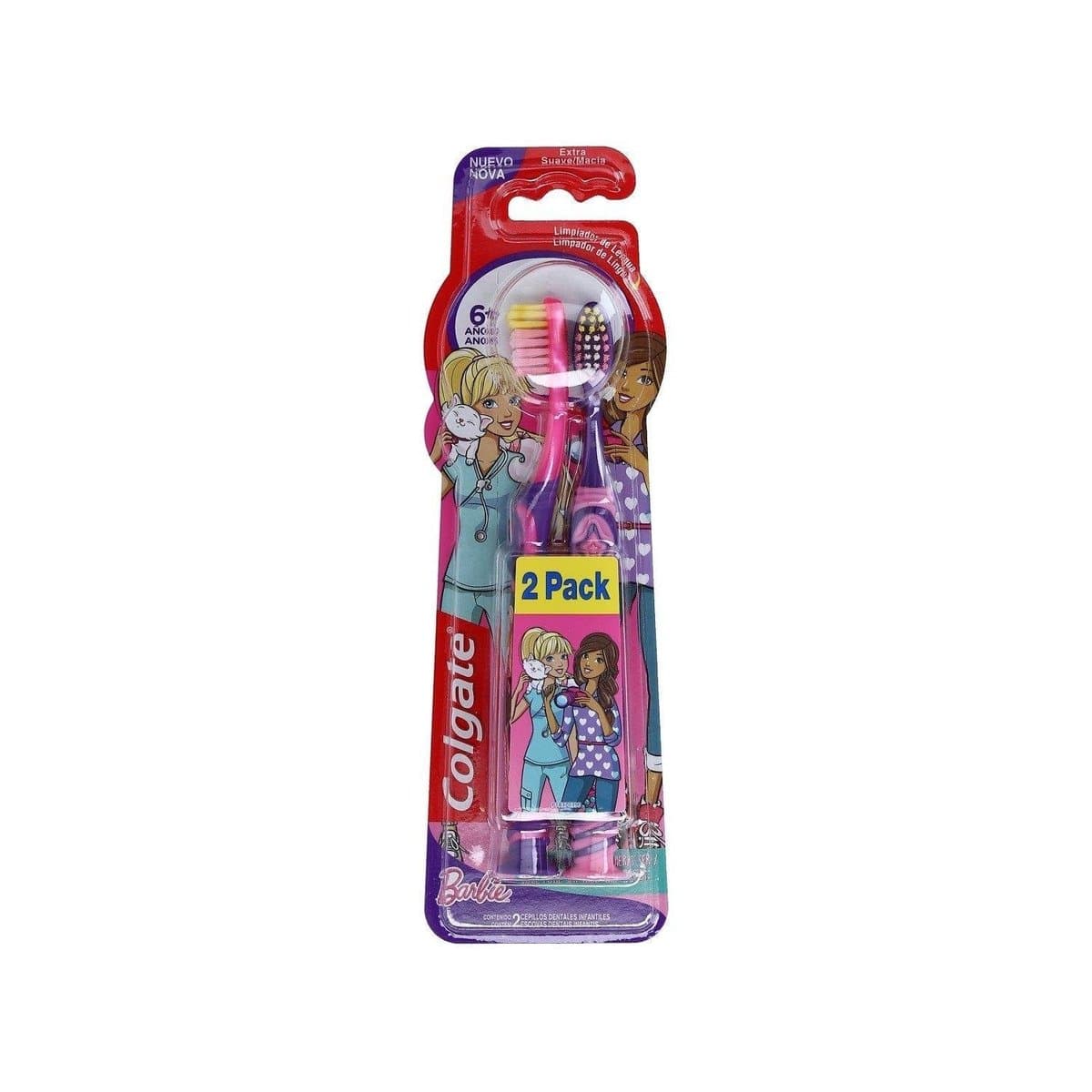 Cepillo Dental Barbie Niñas 6+Años Colgate 2 Unidades Cepillo Dental Barbie Niñas 6+Años Colgate 2 Unidades