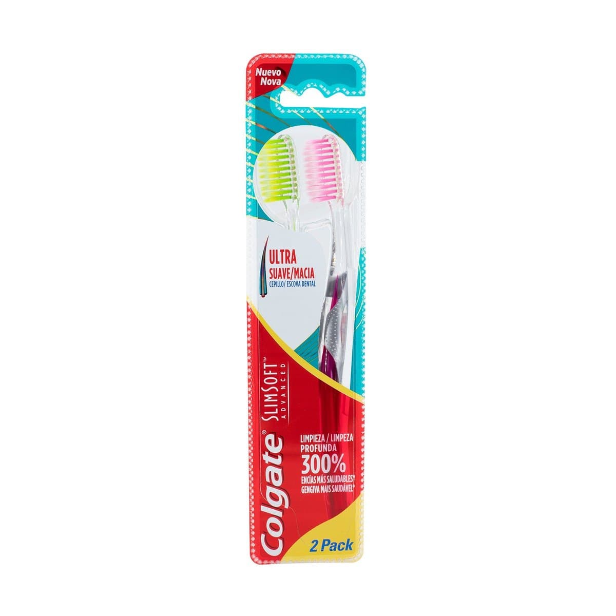 Cepillo Dental Colgate Slim Soft Advanced 2 Pack Cepillo Dental Colgate Slim Soft Advanced 2 Pack