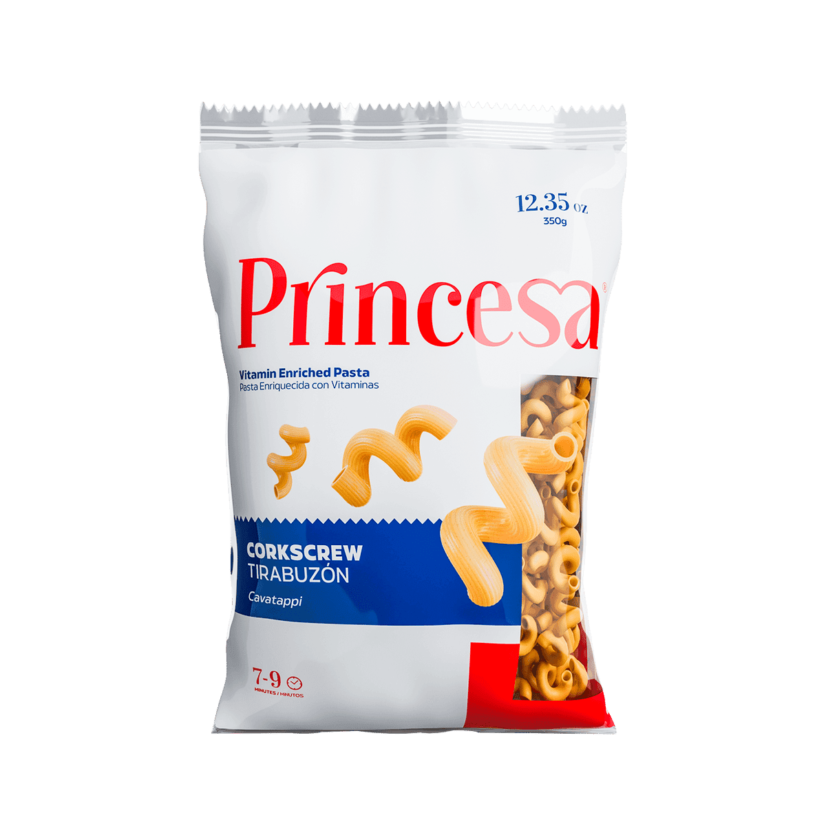Pasta Enriquecida con Vitaminas Princesa Tirabuzón 350 g Pasta Enriquecida con Vitaminas Princesa Tirabuzón 350 g