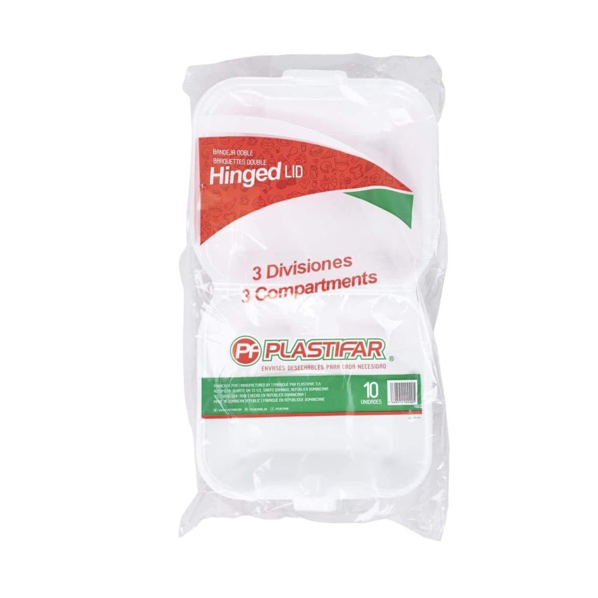 Bandejas Doble Plastifar 10 Unidades Bandejas Doble Plastifar 10 Unidades