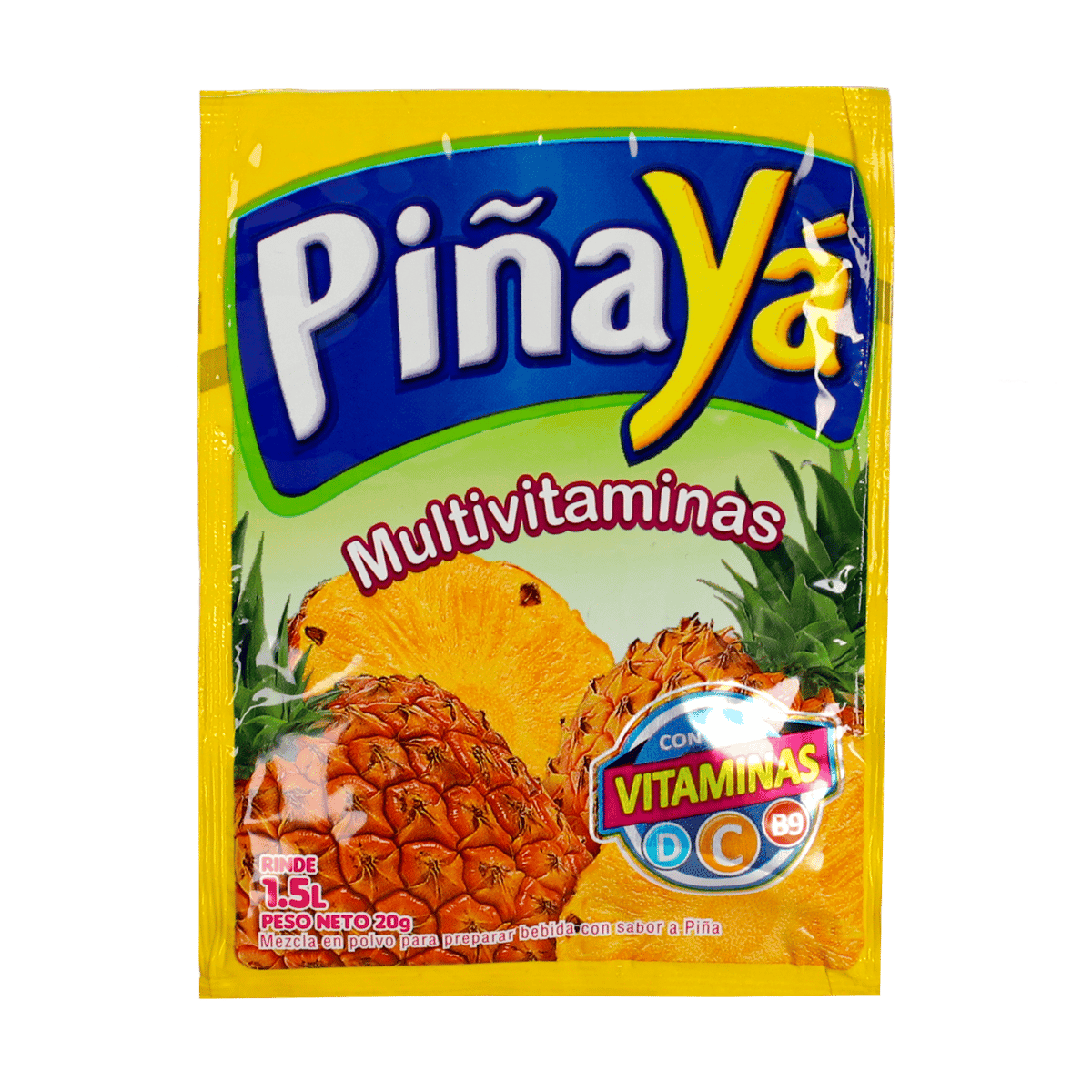 Jugo Yá En Polvo Sabor a Piña 20gr Jugo Yá En Polvo Sabor a Piña 20gr