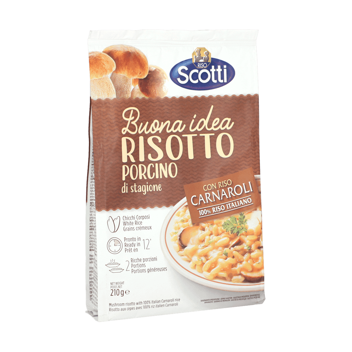 Arroz Riso Scotti con Hongos Porcino 210 Gramos Arroz Riso Scotti con Hongos Porcino 210 Gramos