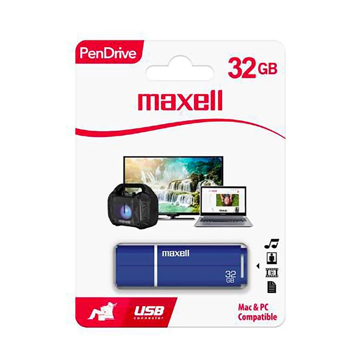 Memoria USB Maxell De 32gb Azul M/347536 Memoria USB Maxell De 32gb Azul M/347536