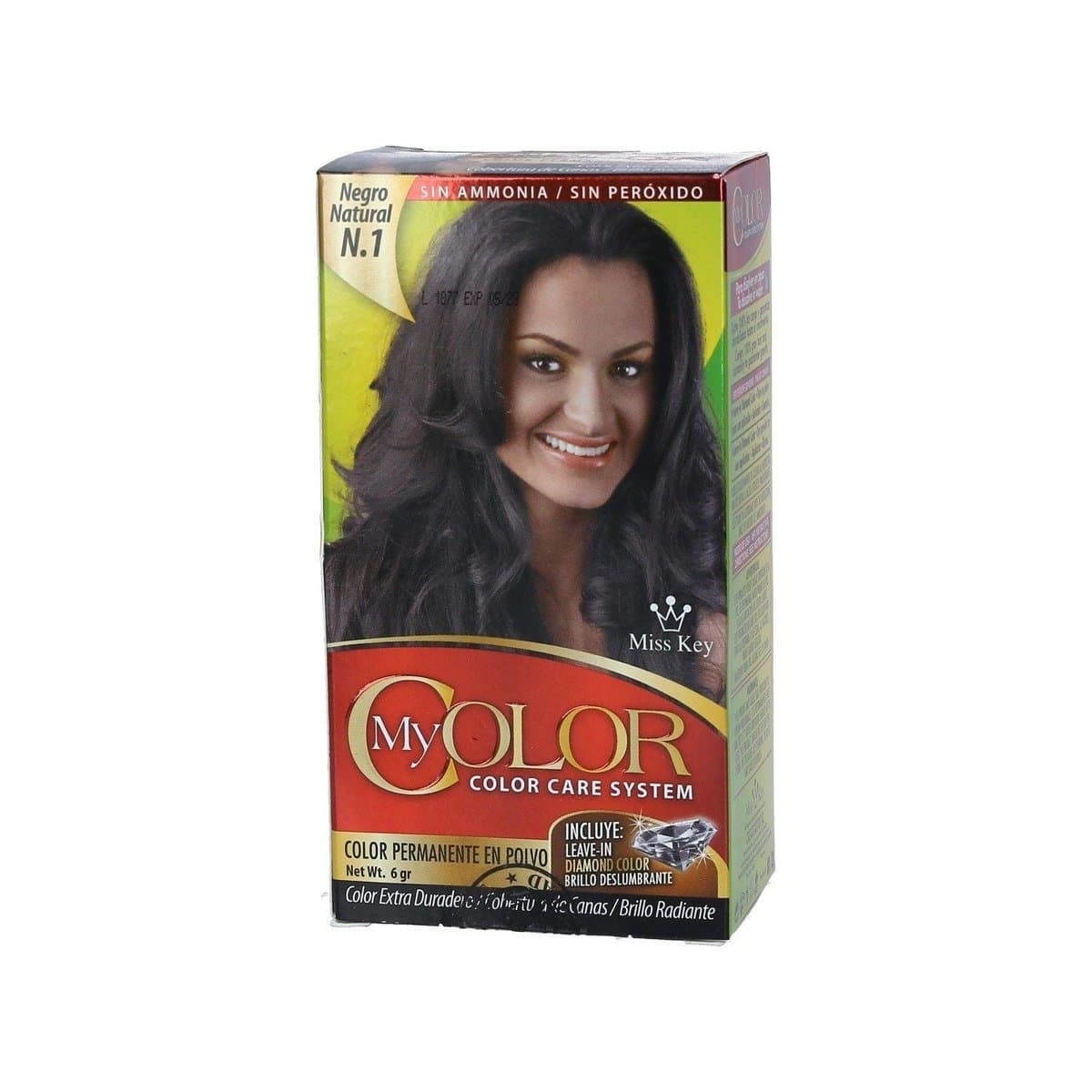 Tinte Sin Peróxido My Color Negro Natural N.1 6 gr Tinte Sin Peróxido My Color Negro Natural N.1 6 gr