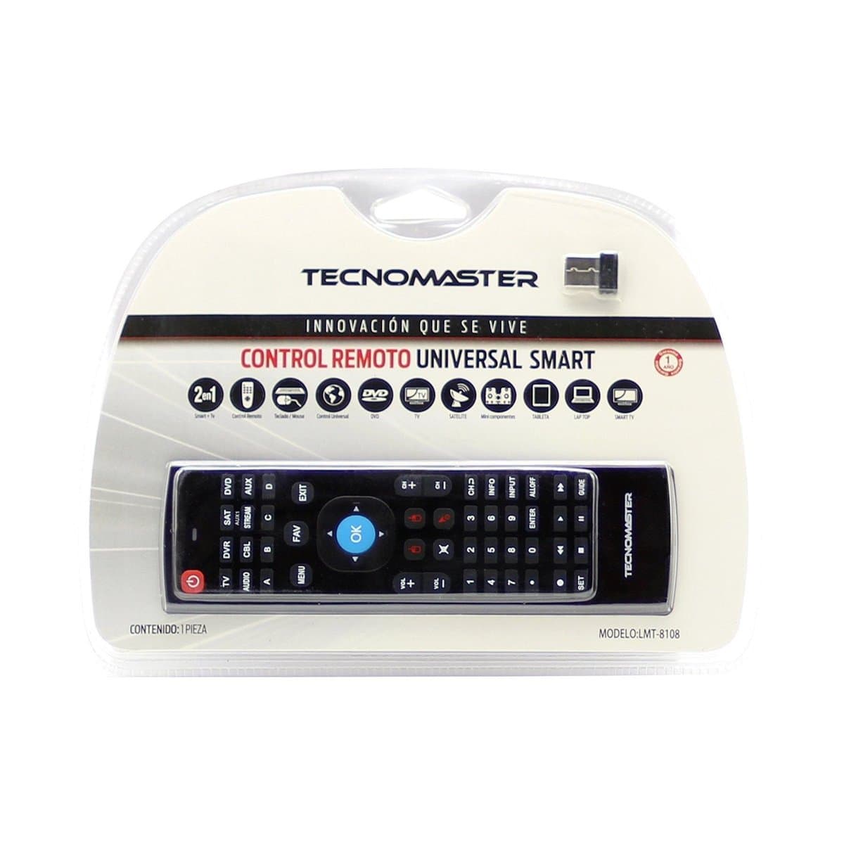 Control Remoto Universal Tecnomaster M/LTM-8108 Control Remoto Universal Tecnomaster M/LTM-8108