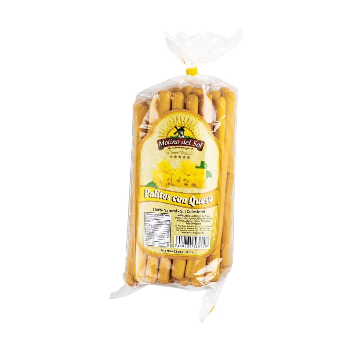 Palitos Con Queso Molino Del Sol 180 g Palitos Con Queso Molino Del Sol 180 g