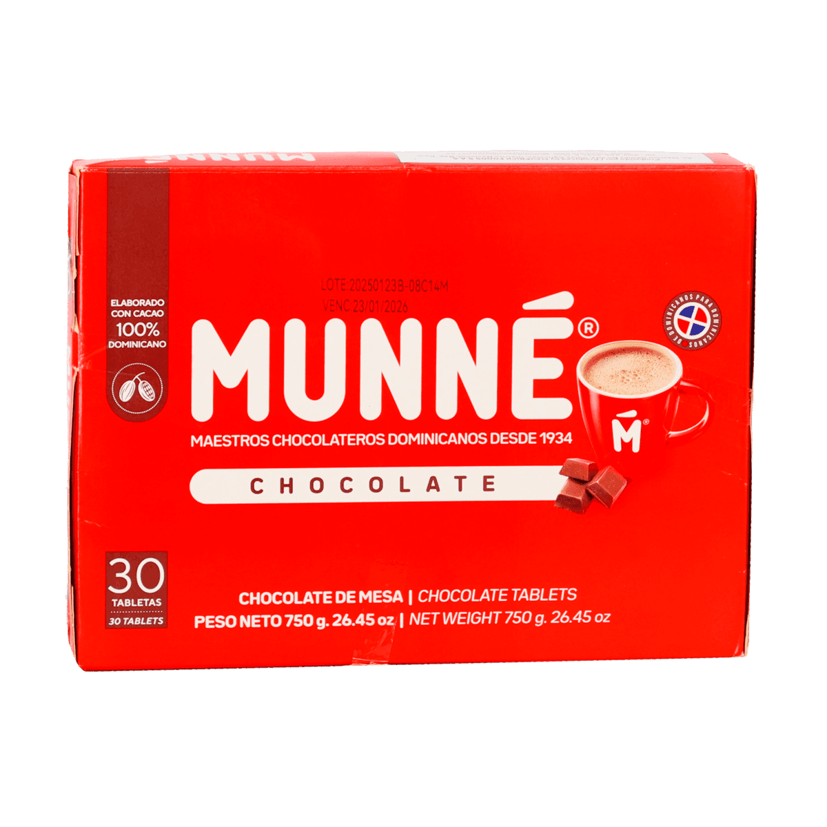 Chocolate De Mesa Munné 30 Tabletas Chocolate De Mesa Munné 30 Tabletas