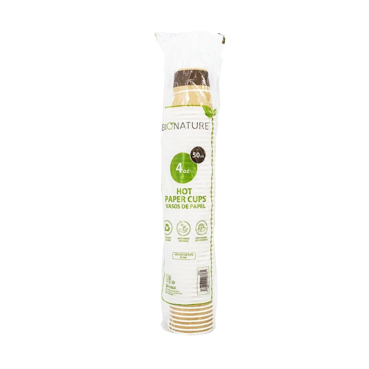 Vasos De Papel Bionature 4 Oz 50 uds Vasos De Papel Bionature 4 Oz 50 uds