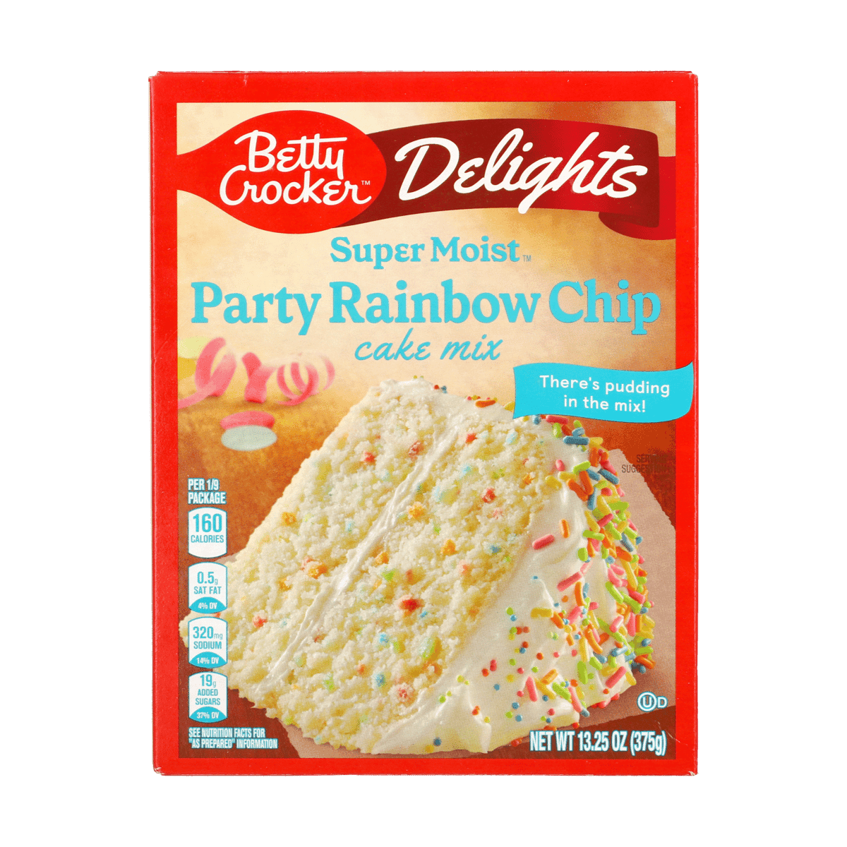 Cake Mix Party Rainbow Chip 13.25 oz Cake Mix Party Rainbow Chip 13.25 oz