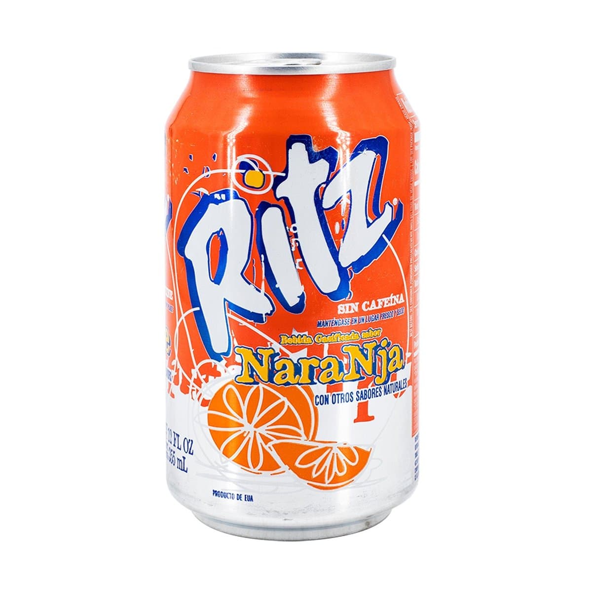 Refresco Sin Cafeína Ritz Sabor Naranja 355ml Refresco Sin Cafeína Ritz Sabor Naranja 355ml