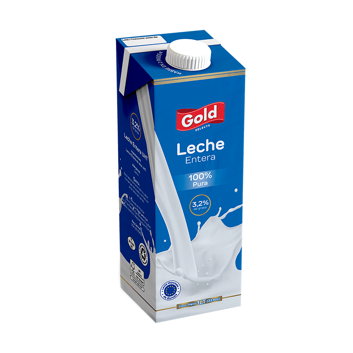 Leche Entera Liquida Gold UHT 1 Lt Leche Entera Liquida Gold UHT 1 Lt