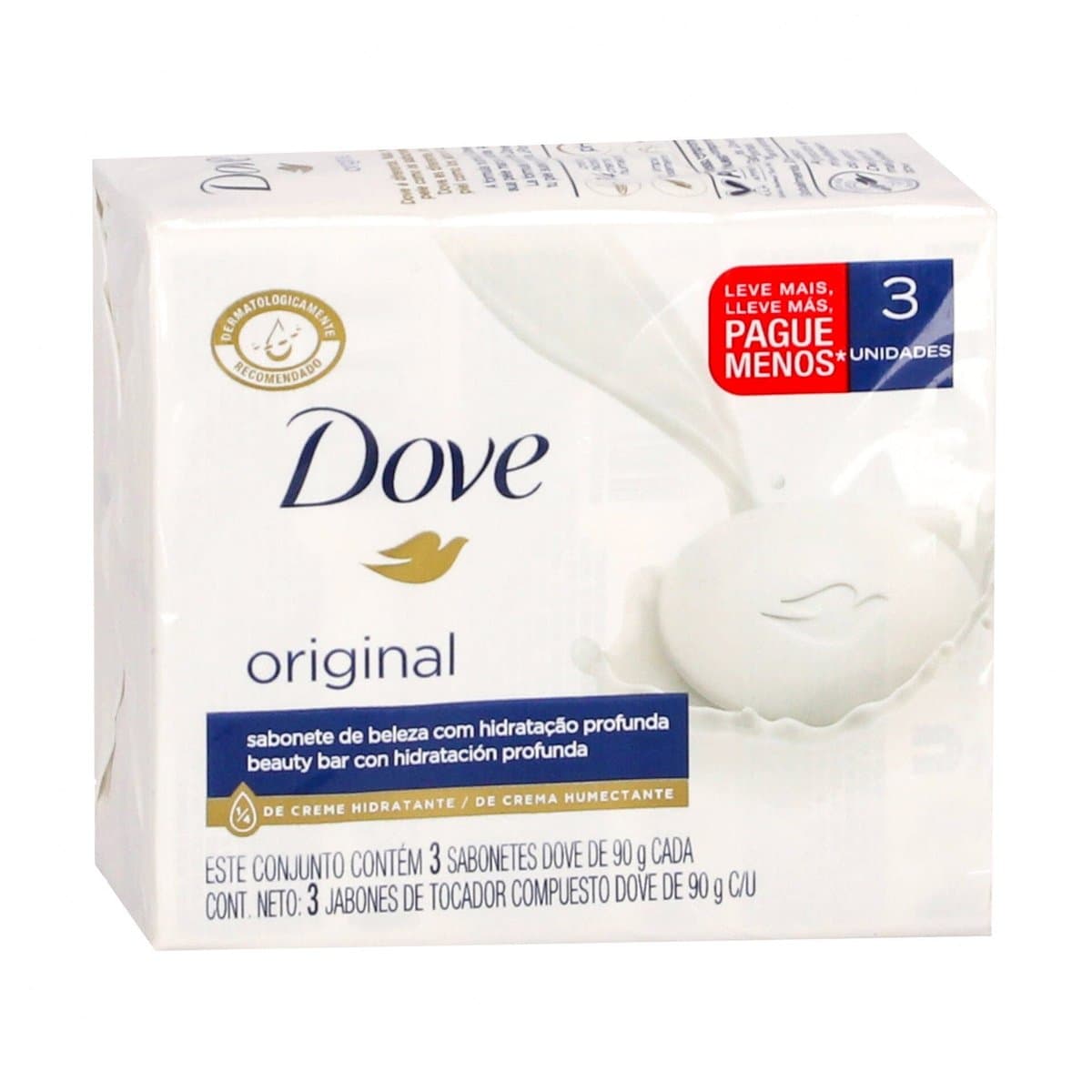 Jabon Dove Blanco 3 Unidades Jabon Dove Blanco 3 Unidades