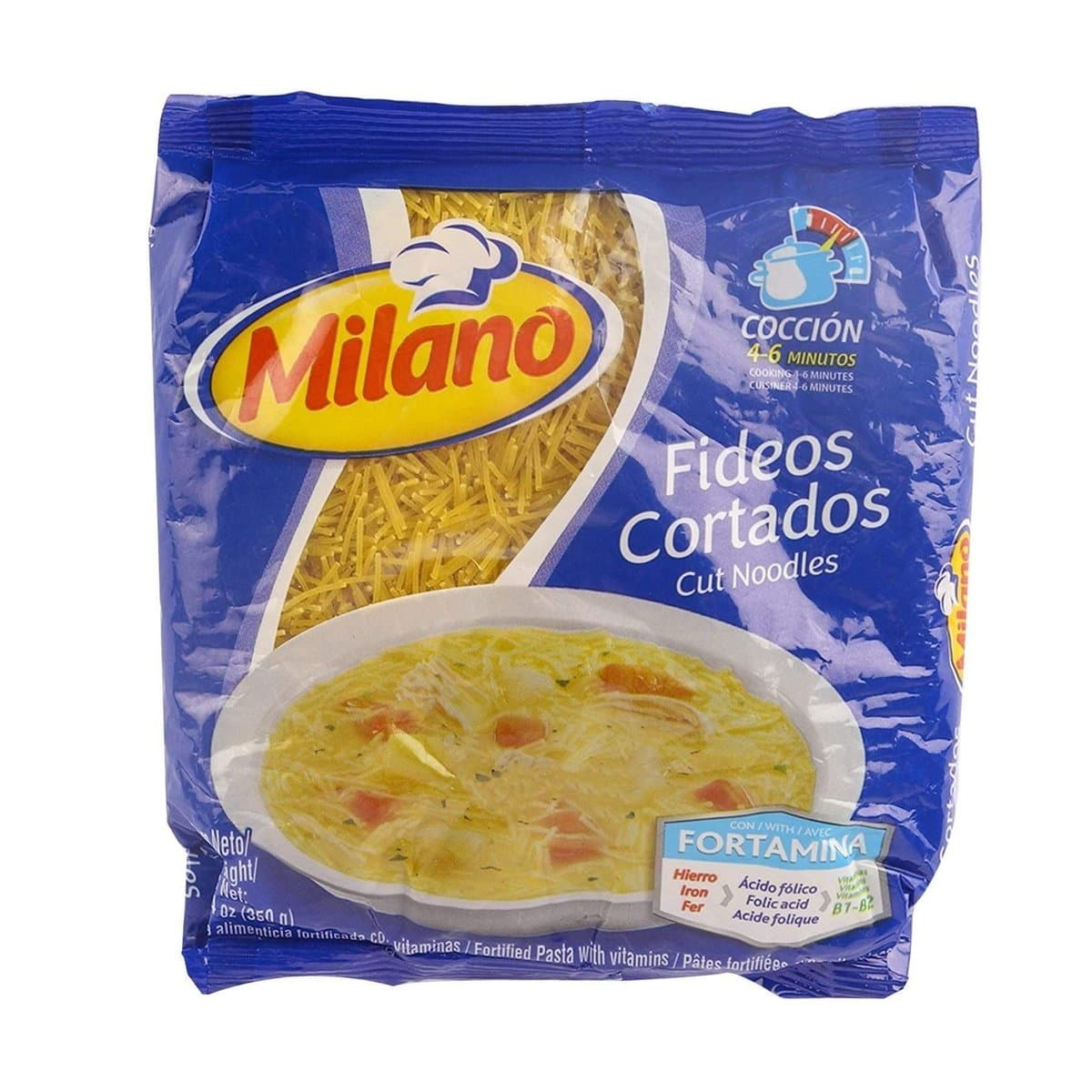 Pasta Fideos Cortados Milano 350 g Pasta Fideos Cortados Milano 350 g