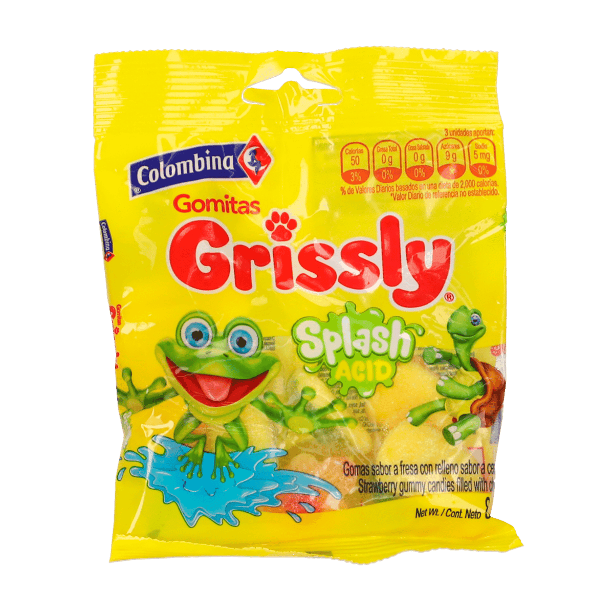 Gomitas Splash Acid Grissly - Colombina 80 Gramos Gomitas Splash Acid Grissly - Colombina 80 Gramos